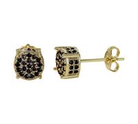 LOIJMK Pendientes redondos brillantes con circonitas cúbicas. Accesorios exquisitos y hermosos que son adecuados para todos y le dan encanto. Pendientes de perlas, talla única, Aleación de cinc, Sin
