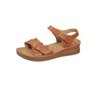 LOIJMK Sandalias de mujer con una correa de moda para mujer, tacón de palpa, temperamento, novela exterior, sandalias de tacón para correr, zapatos para mujer, gel, marrón, 43 EU
