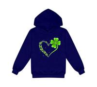 LOIJMK Sudadera de forro polar para niños y niñas, sudaderas con capucha estampada, con diseño de búho, b, 5-6 años