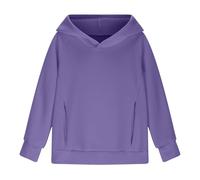 LOIJMK Sudaderas con capucha para chicas adolescentes a la moda Preppy Tween Girls Sudadera de manga larga Camisetas Youth Linda Ropa con Bolsillo Sudaderas con Capucha para Niñas, morado, 5-6 años