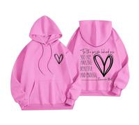 LOIJMK to The Person Behind The Pattern Border Children's Hoodie Everything Autumn and Winter Leisure Loose Bio Kleidung, Rosa., 3-4 años