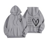 LOIJMK to The Person Behind The Pattern Border Children's Hoodie Everything Autumn and Winter Leisure Loose Bio Kleidung, gris, 9-10 años