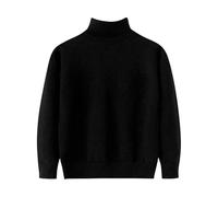LOIJMK Toddler Christmas Sweater Boy Girl Funny Kids Sudadera Cálida Cuello Crewneck Winter Clothes Chaqueta de punto 92, Negro , 3-4 años