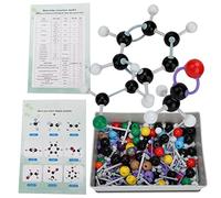 Loinutdbv Kit de Modelo Molecular de 267 Piezas, Conjunto de Estructura de química orgánica inorgánica, Modelo de Enlace atómico Tipo Bola para Estudiantes Profesores, Incluye 116 átomos