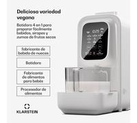Loire 4 en 1 Vegan Drink Maker 800/1200W 1200ml Touch depósito de agua extraíble Klarstein