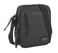 Lois - Bandolera Ajustable de Lona para Hombre - Bolso Pequeño, Negro