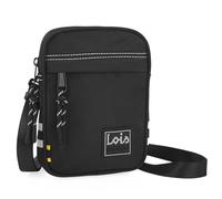 Lois - Bandoleras Hombre - Bolso Hombre Bandolera Ajustable - Bandolera Hombre Poliéster - Bolso Bandolera Hombre. Bolso de Hombre Pequeño., Negro