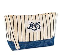 Lois - Bolsa De Aseo Mujer para Mujer Ideal para Viaje Neceser Pequeño Y de Maquillaje, Marino