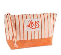 Lois - Bolsa De Aseo Mujer para Mujer Ideal para Viaje Neceser Pequeño Y de Maquillaje, Naranja
