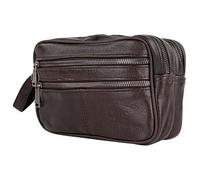 Lois - Bolso de Mano de Hombre. Bolso Mano Hombre Piel. Bolsos para Hombres. Bolso de Mano para Hombre Multifuncional - Bolso de Mano Hombre., Marron