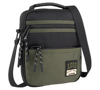 Lois - Bandoleras Hombre - Bolso Hombre Bandolera Ajustable - Bandolera Hombre Poliéster - Bolso Bandolera Hombre. Bolso de Hombre Pequeño., Negro