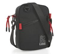 Lois - Bolso Hombre elegante y funcional Bolsitos Para Hombre resistentes y modernos Bolsos Para Hombre estilo casual, ideales para el día a día, Negro