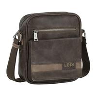 Lois - Bandoleras Hombre - Bolso Hombre Bandolera Ajustable - Bandolera Hombre Polipiel - Bolso Bandolera Hombre. Bolso de Hombre Pequeño., Marron