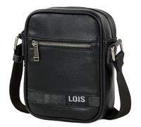 Lois - Bandoleras Hombre - Bolso Hombre Bandolera Ajustable - Bandolera Hombre Polipiel - Bolso Bandolera Hombre. Bolso de Hombre Pequeño., Negro