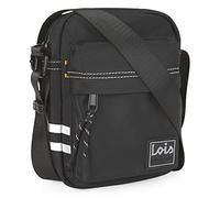 Lois - Bandoleras Hombre - Bolso Hombre Bandolera Ajustable - Bandolera Hombre Poliéster - Bolso Bandolera Hombre. Bolso de Hombre Pequeño., Negro