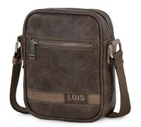 Lois - Bandoleras Hombre - Bolso Hombre Bandolera Ajustable - Bandolera Hombre Polipiel - Bolso Bandolera Hombre. Bolso de Hombre Pequeño., Marron