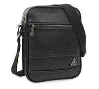 Lois - Bolso Hombre Piel Vegana Estilo Moderno, práctico y elegante Bandoleras Hombre Piel Sintética ideal para viajes y trabajo, urbana y funcional, Negro
