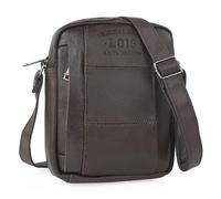 Lois - Bolso Hombre Piel Vegana Estilo Moderno, práctico y elegante Bandoleras Hombre Piel Sintética ideal para viajes y trabajo, urbana y funcional, Marron