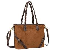 Lois - Bolso Mano Mujer Elegante Estilo Moderno Casual Para Ocio - Bolso De Mano De Mujer Pequeño Versátil para Uso Diario y Eventos, Marron