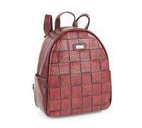 Lois - Bolso Mochila Mujer Elegante Tipo Casual Moderna Para Vestir Mochilas Mujer Estilo Urbano Mochila Negra Mujer Pequeña Ideal Para Uso Diario, Rojo