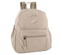 Lois - Bolso Mochila Mujer Elegante Tipo Casual Moderna Para Vestir Mochilas Mujer Estilo Urbano Mochila Negra Mujer Pequeña Ideal Para Uso Diario, Beige