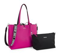 Lois - Bolso Shopper Mujer Espacioso y Elegante Bolso Hombro Mujer Casual Moderno. Shopper para Oficina Diario y Viajes Ideal, Fucsia