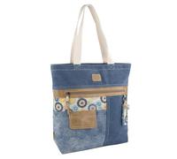 Lois - Bolso Shopper Mujer Espacioso y Elegante Bolso Hombro Mujer Casual Moderno. Shopper para Oficina Diario y Viajes Ideal, Azul