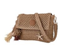 Lois - Bolsos Bandolera Mujer Rafia estilo casual elegantes. Bandolera Mujer Verano para diario moderno, Camel
