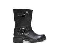 Lois Bota Baja Motera de Piel Fabricado en españa Mujer Mujer Color: Negro Talla: 36