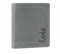 Lois - Cartera de Cuero para Hombre - Monedero Delgado con Bloqueo RFID/NFC - Cartera Vintage para Hombre de Cuero multitarjeta - Carteras de Cuero Genuino 201520, Azul