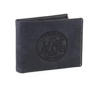 Lois - Cartera de Hombre. Monedero Billetero Tarjetero de Cuero Piel Genuina. Compartimentos Monedas Billetes Tarjetas y Documentación. Caja para Regalo. Completa. 12301, Color Azul