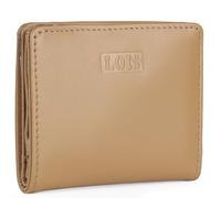 Lois - Cartera de Piel para Hombre - Cartera Hombre Piel con Monedero Exterior y Tarjetero, diseño Slim, Cuero auténtico, Regalo Elegante. Proteccion RFID, Camel