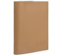 Lois - Cartera de Piel para Hombre - Cartera Hombre Piel con Monedero Exterior y Tarjetero, diseño Slim, Cuero auténtico, Regalo Elegante. Proteccion RFID, Camel