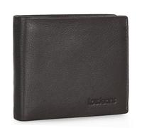 Lois - Cartera de Piel para Hombre - Cartera Hombre Piel con Monedero Interior y Tarjetero, diseño Slim, Cuero auténtico, Regalo Elegante. Proteccion RFID, Marron