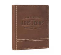 Lois - Cartera de Piel para Hombre - Cartera Hombre Piel con Monedero Interior y Tarjetero, diseño Slim, Cuero auténtico, Regalo Elegante. Proteccion RFID, Marron