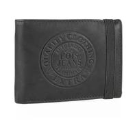 Lois - Cartera de Piel para Hombre - Cartera Hombre Piel con Monedero Interior y Tarjetero, diseño Slim, Cuero auténtico, Regalo Elegante. Proteccion RFID, Negro