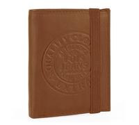 Lois - Cartera de Piel para Hombre - Cartera Hombre Piel con Monedero Interior y Tarjetero, diseño Slim, Cuero auténtico, Regalo Elegante. Proteccion RFID, Tan