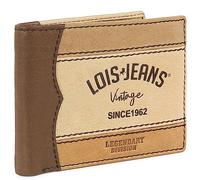 Lois - Cartera de Piel para Hombre - Cartera Hombre Piel con Monedero Interior y Tarjetero, diseño Slim, Cuero auténtico, Regalo Elegante. Proteccion RFID, Marrón Claro