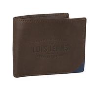 Lois - Cartera de Piel para Hombre - Cartera Hombre Piel con Monedero Interior y Tarjetero, diseño Slim, Cuero auténtico, Regalo Elegante. Proteccion RFID, Marron