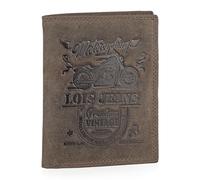 Lois - Cartera de Piel para Hombre - Cartera Hombre Piel con Monedero Interior y Tarjetero, diseño Slim, Cuero auténtico, Regalo Elegante. Proteccion RFID, Marron