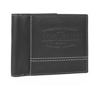 Lois - Cartera de Piel para Hombre - Cartera Hombre Piel con Monedero Interior y Tarjetero, diseño Slim, Cuero auténtico, Regalo Elegante. Proteccion RFID, Negro