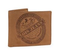 Lois - Cartera de Piel para Hombre - Cartera Hombre Piel con Monedero Interior y Tarjetero, diseño Slim, Cuero auténtico, Regalo Elegante. Proteccion RFID, Marron