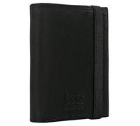 Lois - Cartera de Piel para Hombre - Cartera Hombre Piel con Monedero Interior y Tarjetero, diseño Slim, Cuero auténtico, Regalo Elegante. Proteccion RFID, Negro