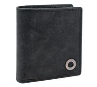 Lois - Cartera de Piel para Hombre - Cartera Hombre Piel con Monedero Interior y Tarjetero, diseño Slim, Cuero auténtico, Regalo Elegante. Proteccion RFID, Gris Oscuro