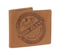 Lois - Cartera de Piel para Hombre - Cartera Hombre Piel con Monedero Interior y Tarjetero, diseño Slim, Cuero auténtico, Regalo Elegante. Proteccion RFID, Marron