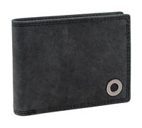 Lois - Cartera de Piel para Hombre - Cartera Hombre Piel con y Tarjetero, diseño Slim, Cuero auténtico, Regalo Elegante., Gris Oscuro