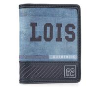 Lois - Cartera Juvenil Azul De Lona-PVC Resistente para Chico Deporte Casual con Bolsillo Monedero Cremallera Ideal para Adolescente Y Jovenes