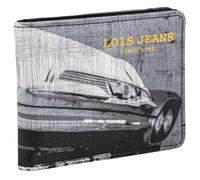 Lois - Cartera Juvenil Negro De Polipiel Resistente para Chico Deporte Casual con Bolsillo Monedero Cremallera Ideal para Adolescente Y Jovenes