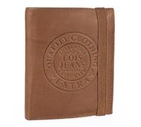 Lois - Cartera para Hombre de Piel con Monedero, Tarjetero Elegante de, Diseño Moderno, Billetera Compacta Estilo Clásico con Bloqueo RFID, Color Tan