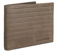 Lois - Cartera para Hombre Piel Genuina Cuero. Monedero, Tarjetero con Sistema Bloqueo RFID. Marca Original. Diseñada en España 202211, Color Camel